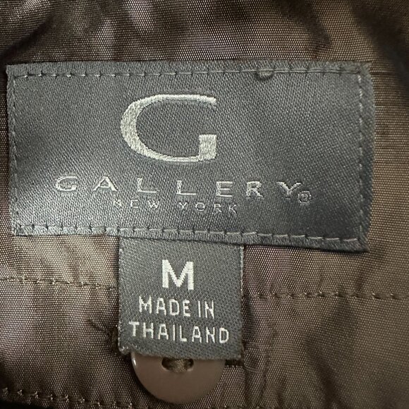 Gallery New York The Heritage Collection Womens Hooded Rain Jacket Size M - Picture 4 of 10